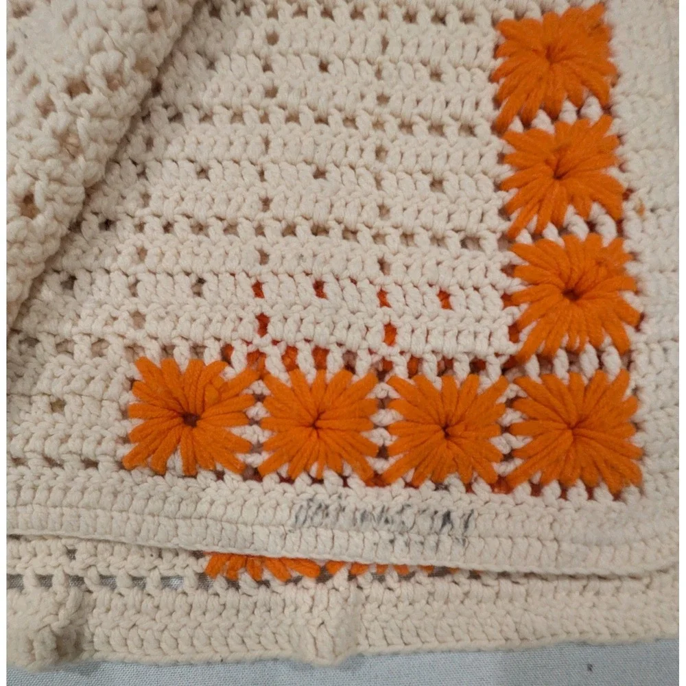Handmade crochet afghan